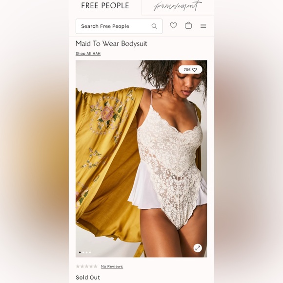 We are hah X Free People Maid to Wear Bodysuit - Picture 2 of 5